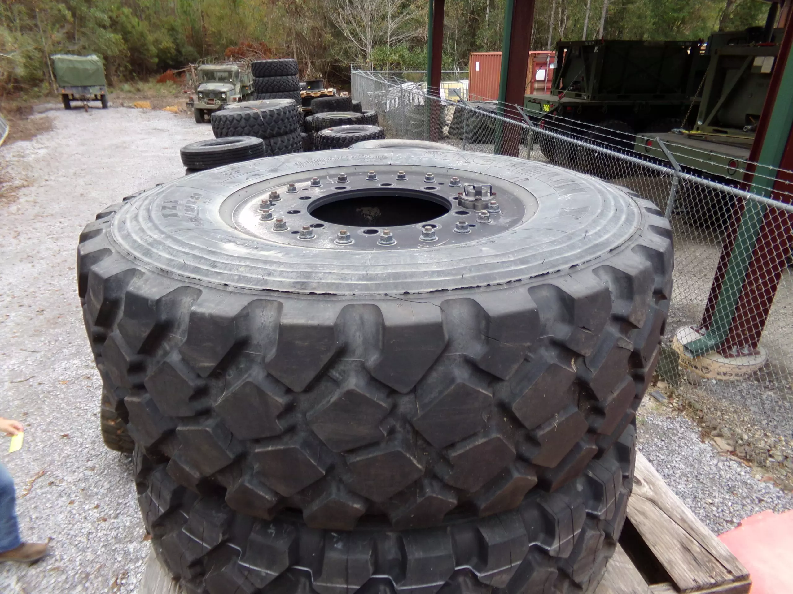 Michelin XZL365/80R20 Tires with Pneumatic Wheels (MRAP) – Military ...