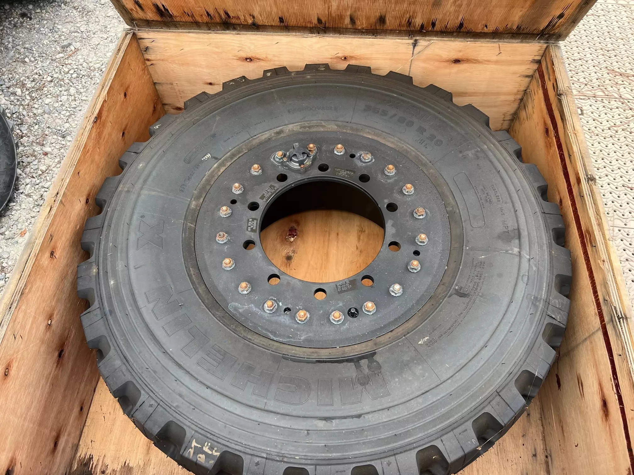 Michelin XZL365/80R20 Tires with Pneumatic Wheels (MRAP) – Military ...